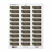 素朴スクルント&アロエベラ差出人住所ラベル ラベル (フルシート)