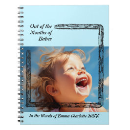 素朴スタイルブルーベビー本 ノートブック