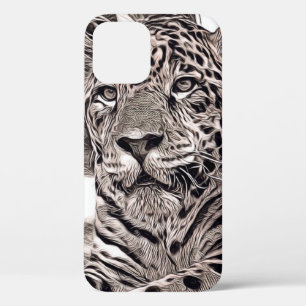 素朴スタイル動物 – ジャガー iPhone 12 PROケース