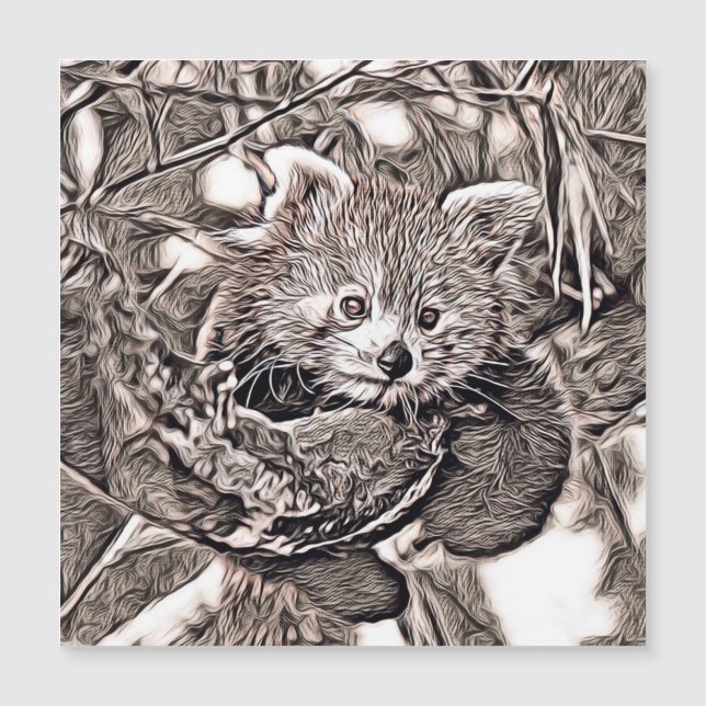 素朴スタイル – レッドパンダ (正面)