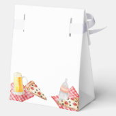 素朴スライスモダンピザビール赤ちゃんシャワー フェイバーボックス (裏面)