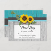 素朴ス結婚ンフラワーティール（緑がかった色）ウッドグレイストライプ (正面/裏面)