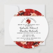 素朴ズの祝婚約パーティ招待状 招待状 (正面)