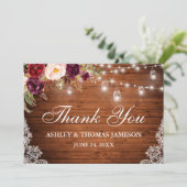 素朴ズ結婚ウッドフローラライトジャースレース感謝してい サンキューカード (スタンド正面)