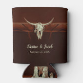 素朴ズ結婚ブラウン西ブルスカルカントリー 缶クーラー (裏面)