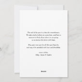 素朴タイポグラフィシーズンの挨拶の写真 シーズンカード (裏面)