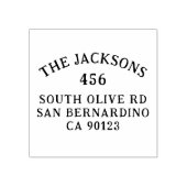 素朴タイポグラフィヴィンテージスタイル差出人住所 ラバースタンプ (インプリント)