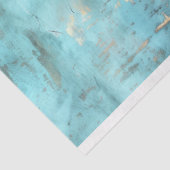 素朴ターコイズと金ゴールドフローラ 薄葉紙 (詳細)