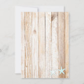 素朴ターコイズリハーサル夕食招待状tq1 招待状 (裏面)