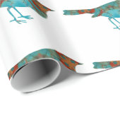 素朴ターコイズ ラッピングペーパー (ロールコーナー)