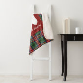 素朴タータンチェックマカロッエレガントクプレイド シェルパブランケット (インサイチュ)