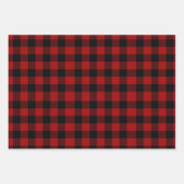 素朴タータンチェック水牛 ラッピングペーパーシート (正面2)
