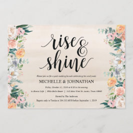 素朴ダスクポスト結婚ズブランチ招待状カード 招待状