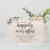 素朴ダスクポスト結婚ズブランチ招待状カード 招待状 (スタンド正面)