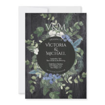 素朴ダークウッドフローラ&パイン結婚フォレスト