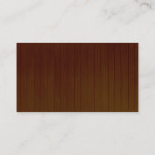 素朴ダークウッド黄結婚色フローラ プレイスカード (裏面)