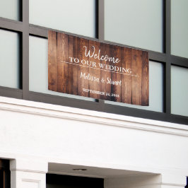 素朴ダークバ結婚ンウッドウェルカム 横断幕