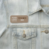 素朴チャームクラフト紙ビジネスロゴ名タイトル 名札 (インサイチュ)