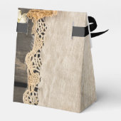 素朴チャーム結婚ズバーラップ&レースバーンウッド フェイバーボックス (裏面サイド)