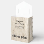 素朴チャーム結婚ズバーラップ&レースバーンウッド フェイバーボックス (オープン)