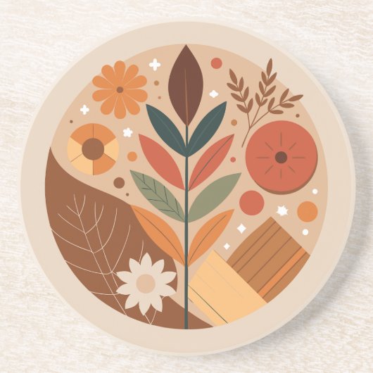 素朴チャーム コースター (正面)