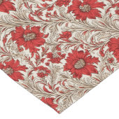 素朴チャーム:赤フランスのコテージコレクション ロングテーブルランナー (コーナー)