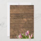 素朴チューリップ&バーンウッド結婚式招待状 招待状 (裏面)