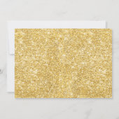 素朴ツリーホリデーニューイヤーグリーティング金ゴールド カード (裏面)