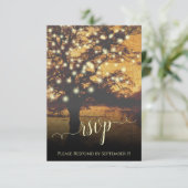 素朴ツリー&ライツオータム夕べ結婚ズ 出欠カード (スタンド正面)