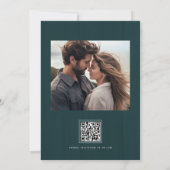 素朴ティール(緑がかった色)ウッドライト2写真データ保存日時 セーブザデート (裏面)