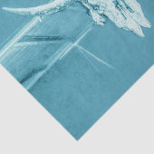 素朴ティール(緑がかった色)ブルーガーリーウエスタンブルカウズスカル 薄葉紙 (詳細)