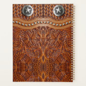 素朴テキサス州スターカウボーイウェスタンカントリーパターン プランナー手帳 (裏面)