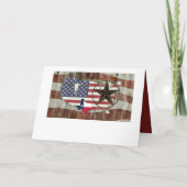 素朴テキサス州ローンスターテキサス州ロングホーン 招待状 (裏面)