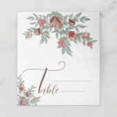 素朴テラコタフローラ結婚ズ プレイスカード (外部開封)