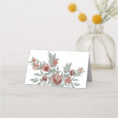 素朴テラコタフローラ結婚ズ プレイスカード (裏面)