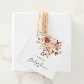 素朴テラコッタフローラ名ベビーシャワー感謝してい フェイバータグ (インサイチュ)