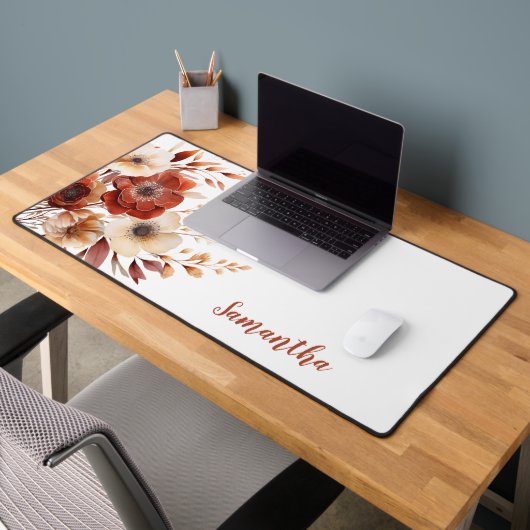 素朴テラコッタフローラ名 デスクマット (オフィス2)