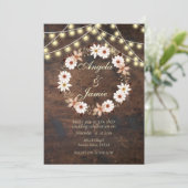 素朴テラコッタボホフローラ結婚ズ 招待状 (スタンド正面)