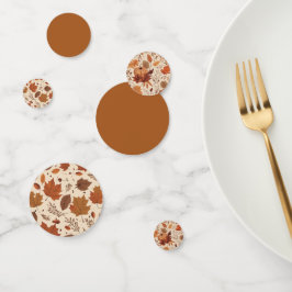 素朴テラコッタメ離れデールの秋結婚の コンフェッティ