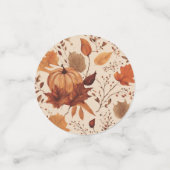 素朴テラコッタメ離れデールの秋結婚の コンフェッティ (スモール正面)