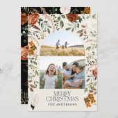 素朴テラコッタ三エレガント光植物弓h シーズンカード (正面/裏面)