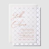 素朴テラコッタ書結婚道 ベラム紙招待状 (オフセット (招待状))