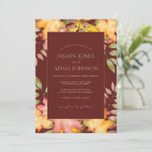 素朴テラコッタ秋紅葉結婚ズ 招待状 (スタンド正面)