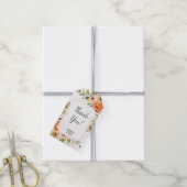 素朴テラコッタ結婚の感謝 ギフトタグ (より糸付き)