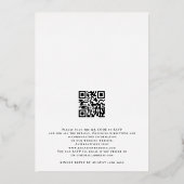 素朴テラコッタ花模様ス結婚トのホイ実在ル 箔招待状 (裏面)