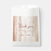 素朴テラコッタ金ゴールド水の色&スクリプ結婚ト フェイバーバッグ (正面)