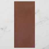 素朴テラコッタ&金ゴールド結婚のディナーメニュー メニュー (裏面)