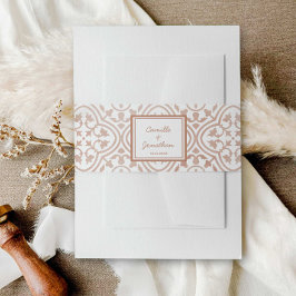 素朴テラ結婚コッタ 招待状ベリーバンド