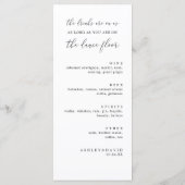 素朴ディナ食べ結婚とドリンクのメニュー メニュー (裏面)