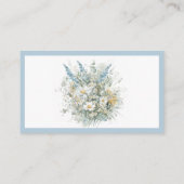 素朴デイジーとブルーフローラシャワーレシピリクエスト エンクロージャーカード (裏面)